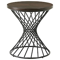 Industrial End Table