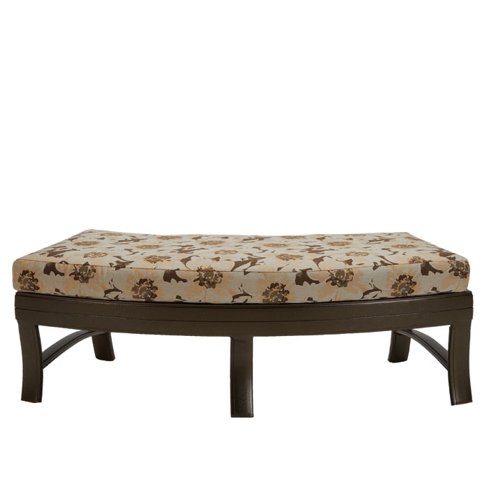 Tropitone Corsica Cushioned Crescent Ottoman Bench