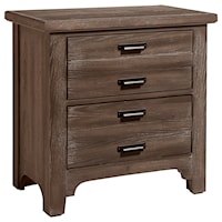 Transitional 2-Drawer Nightstand