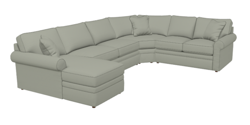 Sectional Sleeper with Full Mattress