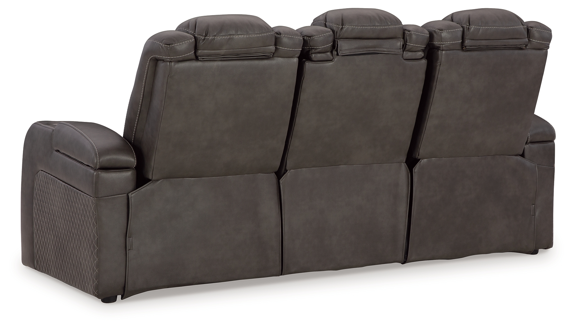 Signature Design by Ashley Fyne-Dyme Pwr Rec Sofa With Adj Headrest