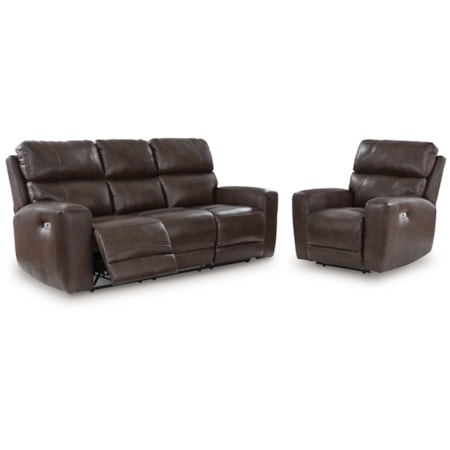 Power Reclining Sofa And Power Recliner