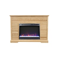 Transitional Fireplace Mantel with Remote Control