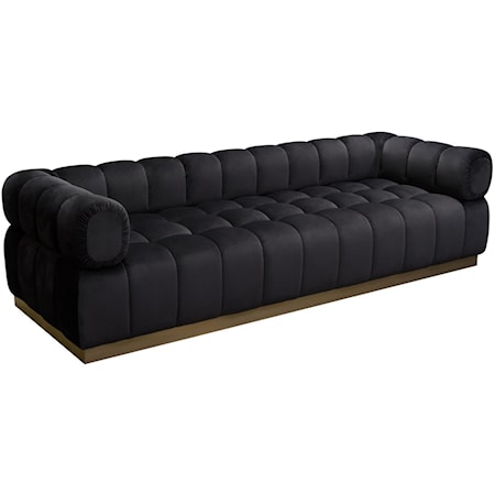Low Profile Velvet Sofa