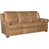 Traditional Power Reclining Sofa with Powered Headrest