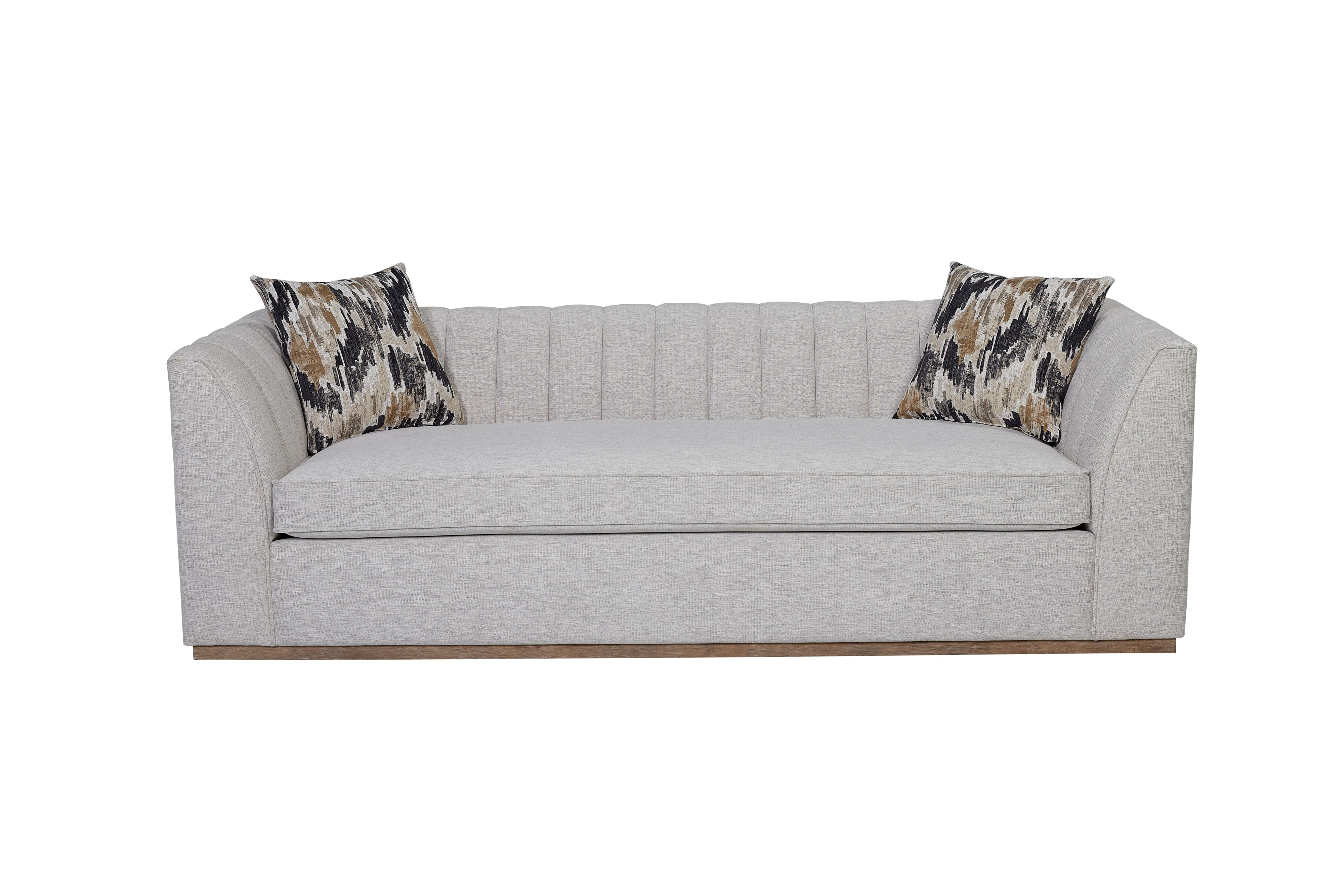 Channel Sofa w/Plinth Base