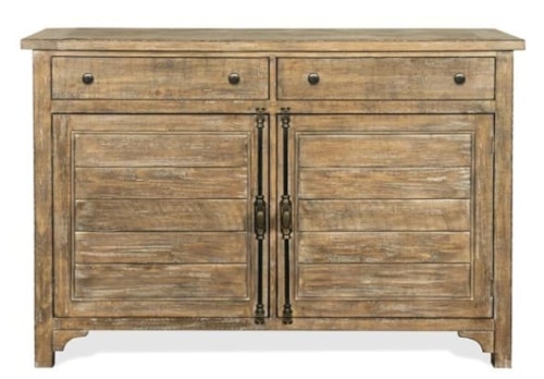 Rustic Sideboard with Adjustable Shelving
