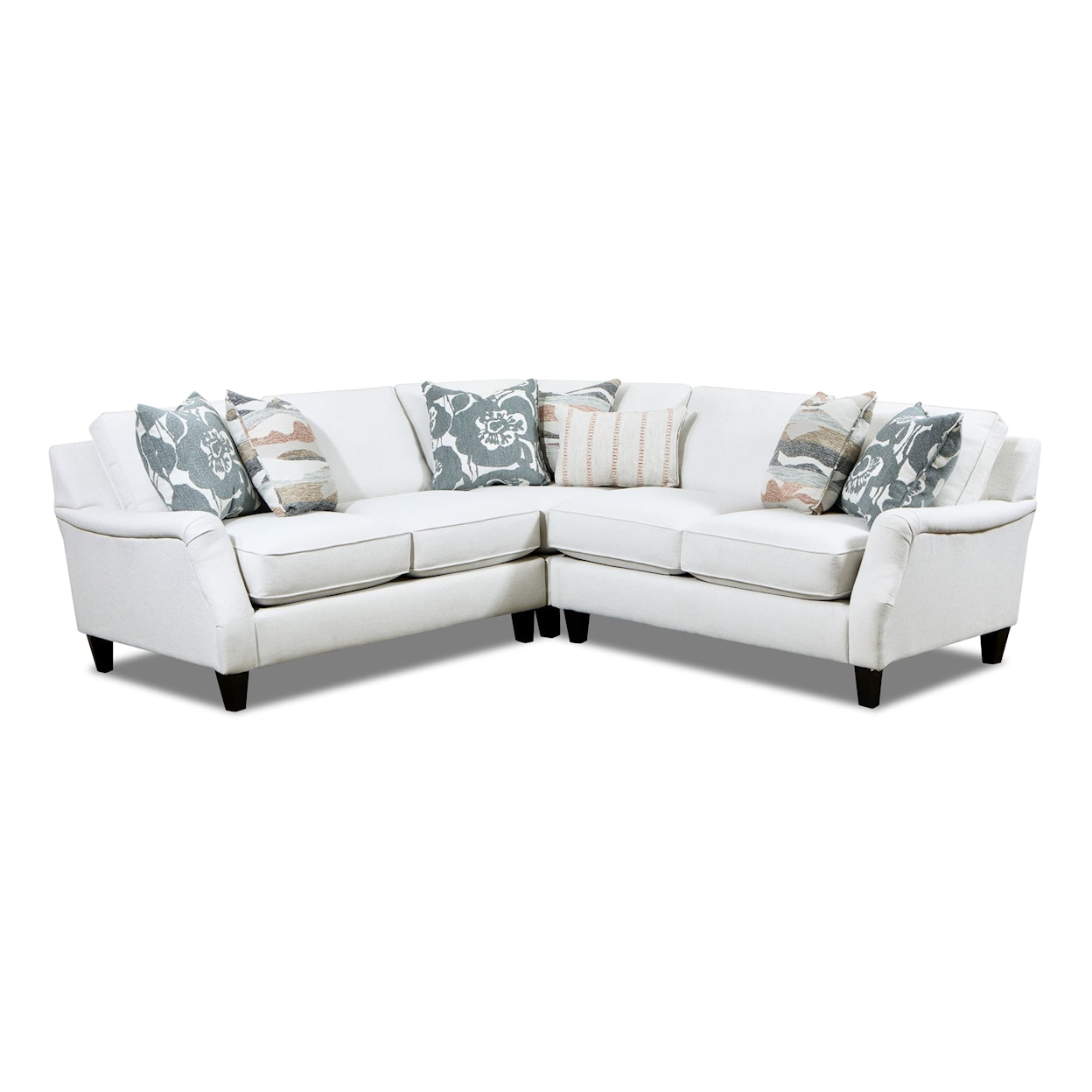 Fusion Furniture 7002 MISSIONARY SALT 3-Piece Sectional