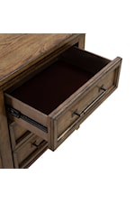 Premium felt-lined top drawer