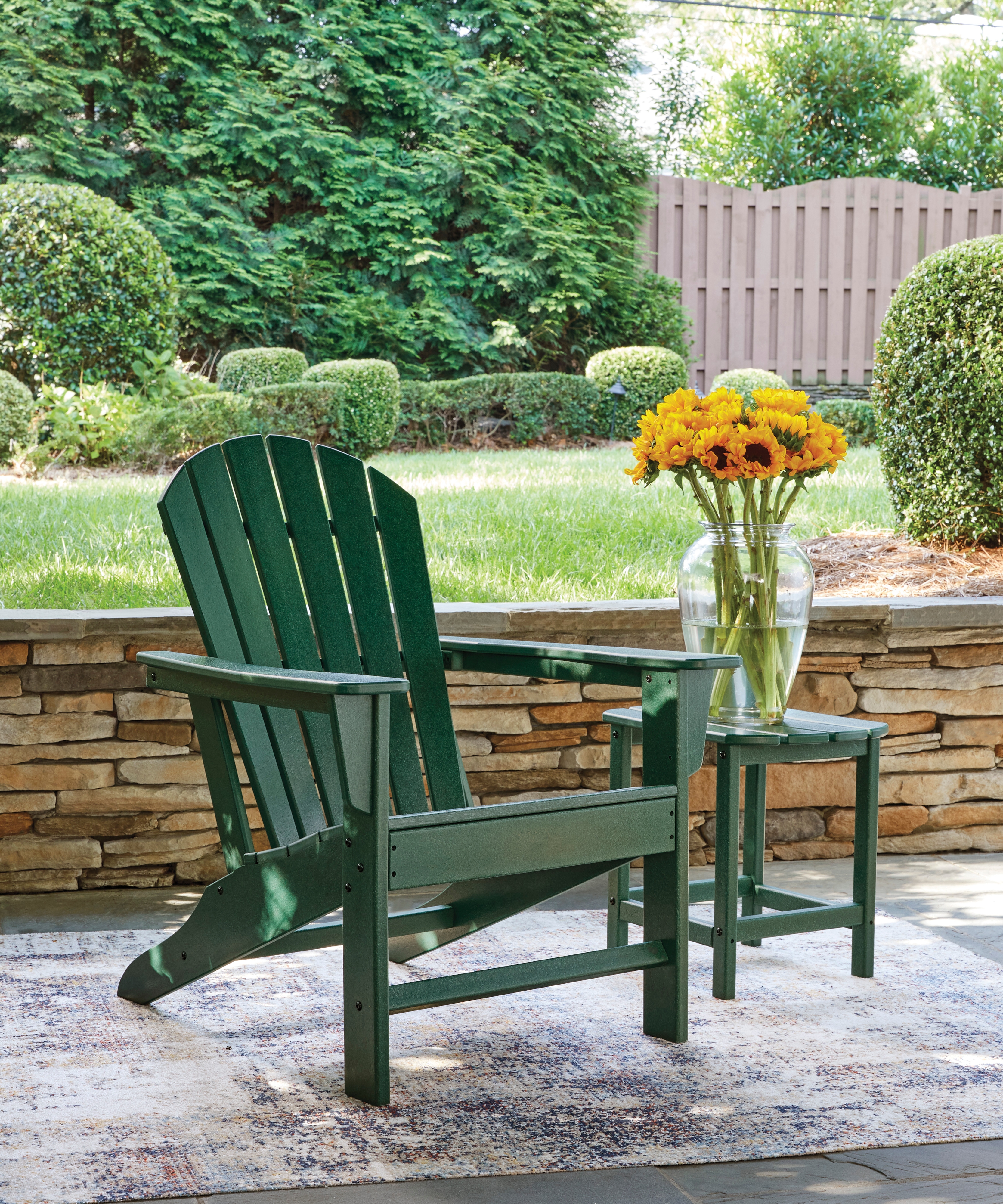 2 Adirondack Chairs and End Table Set