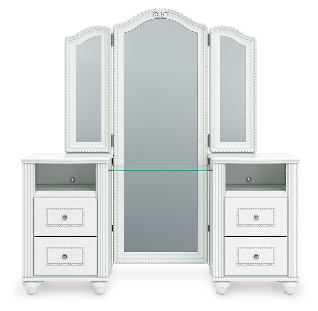Signature Design by Ashley Kozlani Vanity With Mirror