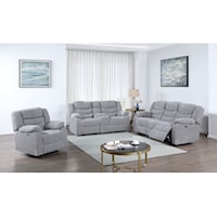 Transitional Power Reclining Sofa/Power Reclining Loveseat/Power Recliner