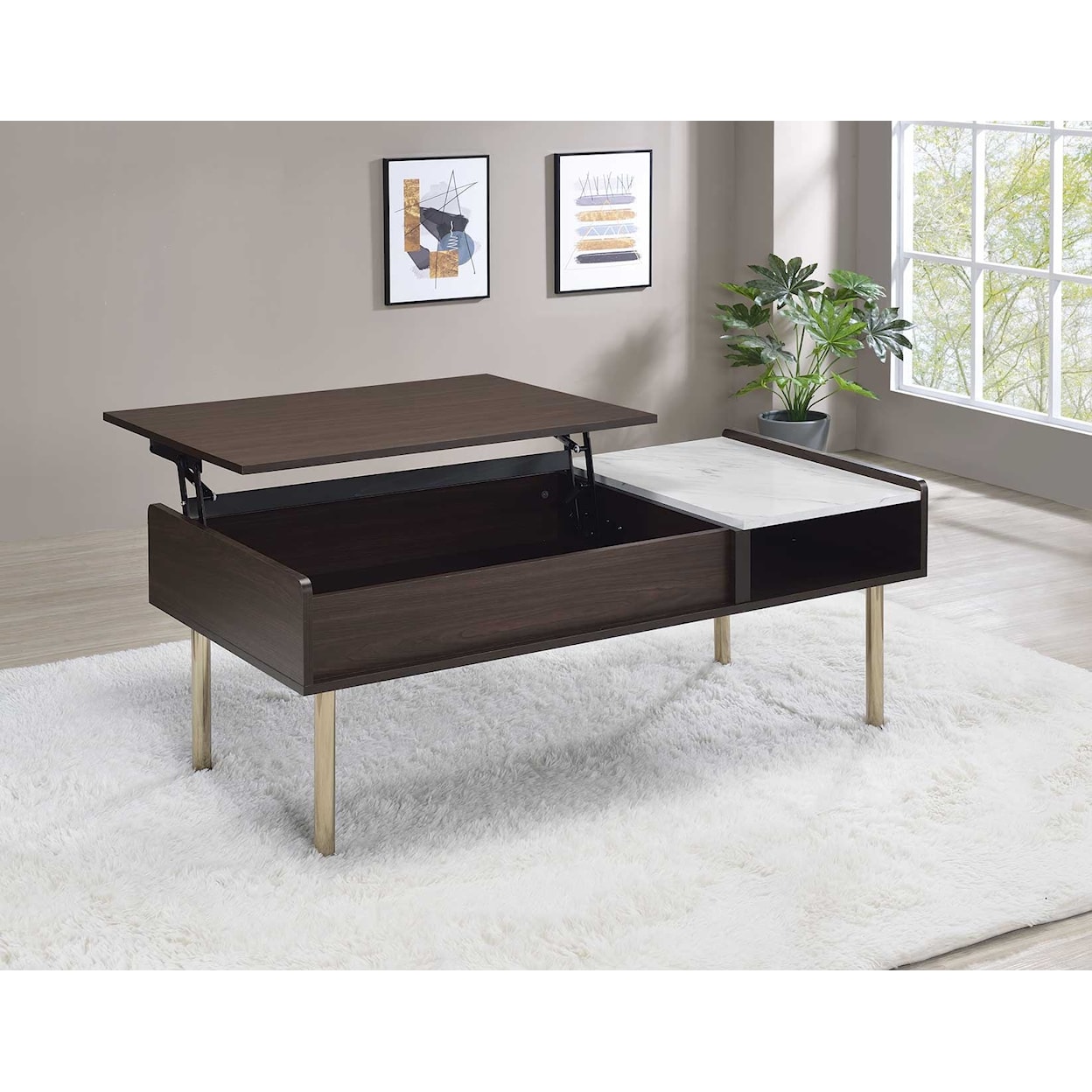 Prime Carrie Lift-Top Cocktail Table