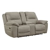 Benchcraft Next-Gen Gaucho Reclining Loveseat with Console