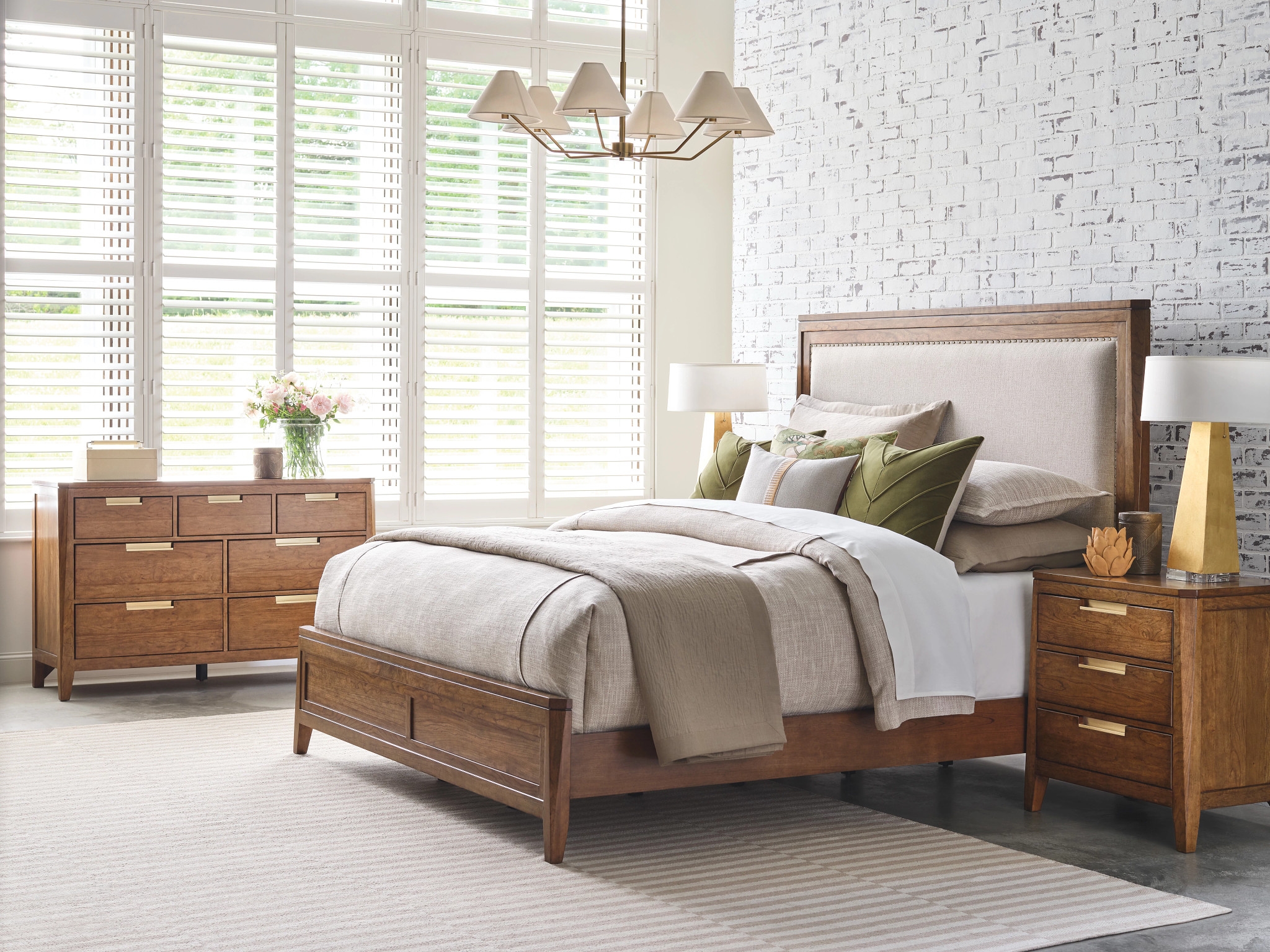 King Upholstered Bed - Complete