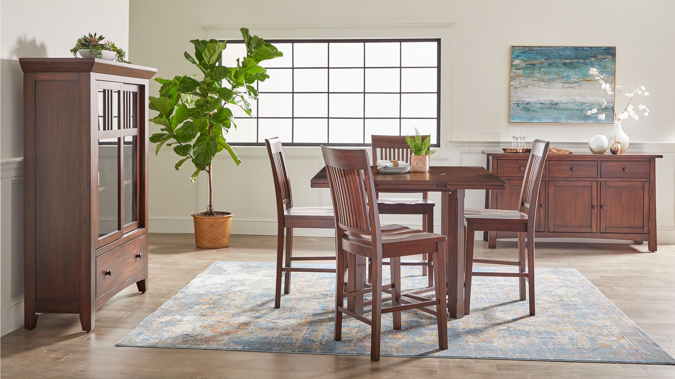 Napa Furniture Design Mahogany Expression Cabinet with Sliding Door