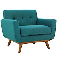 Upholstered Fabric Armchair