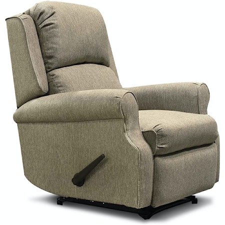 Transitional Minimum Proximity Recliner with Exterior Handle