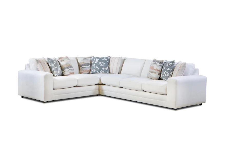 7000 MISSIONARY SALT Sectional by Fusion Furniture at Howell Furniture