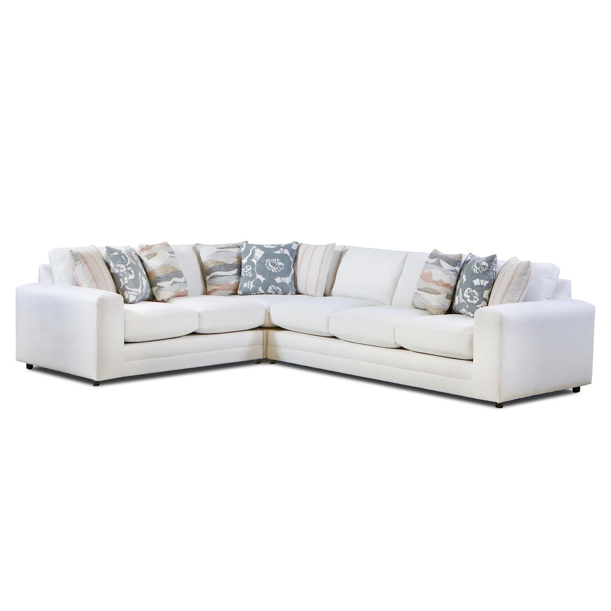 Fusion Furniture 7000 MISSIONARY SALT Sectional