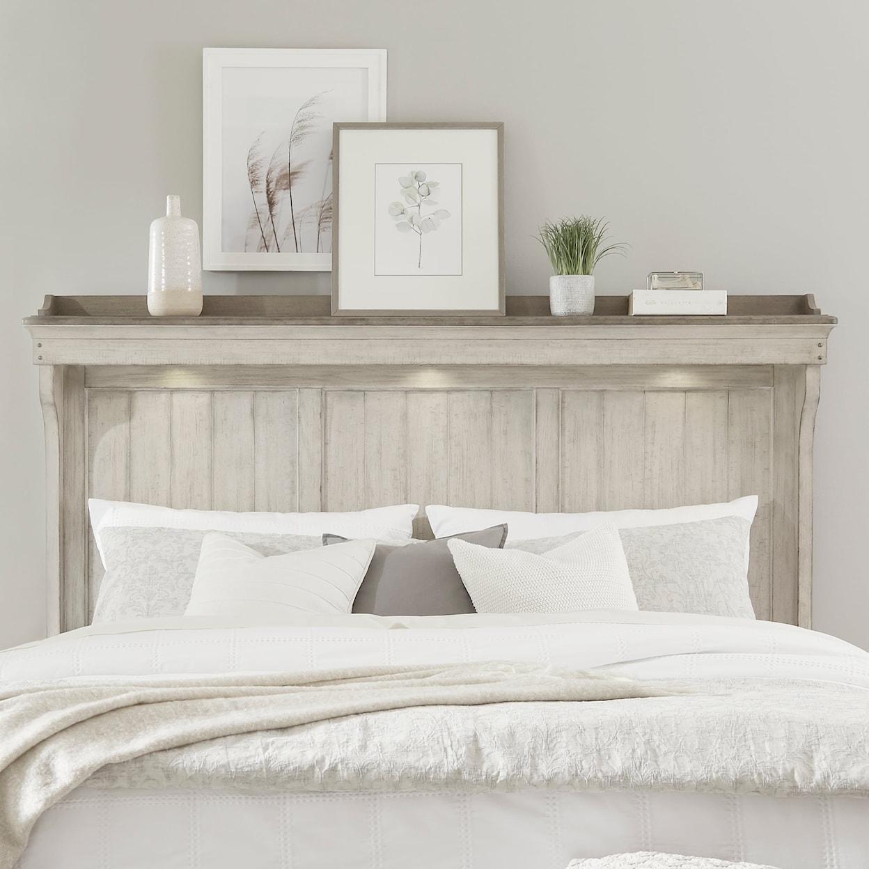 Libby Ivy Hollow King Mantle Headboard