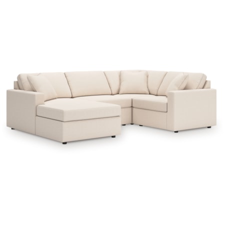 4-Piece Sectional With Chaise