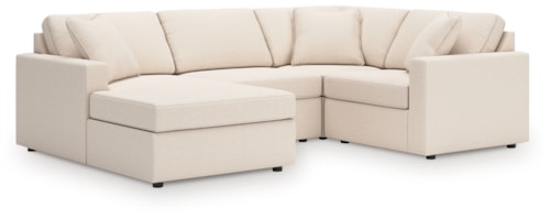 4-Piece Sectional With Chaise