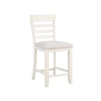 Farmhouse Upholstered Counter-Height Dining Chair