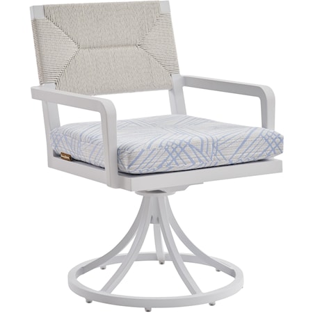 Outdoor Swivel Rocker Dining Arm Chair