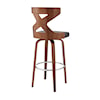 Armen Living Gayle 30" Swivel Upholstered Barstool