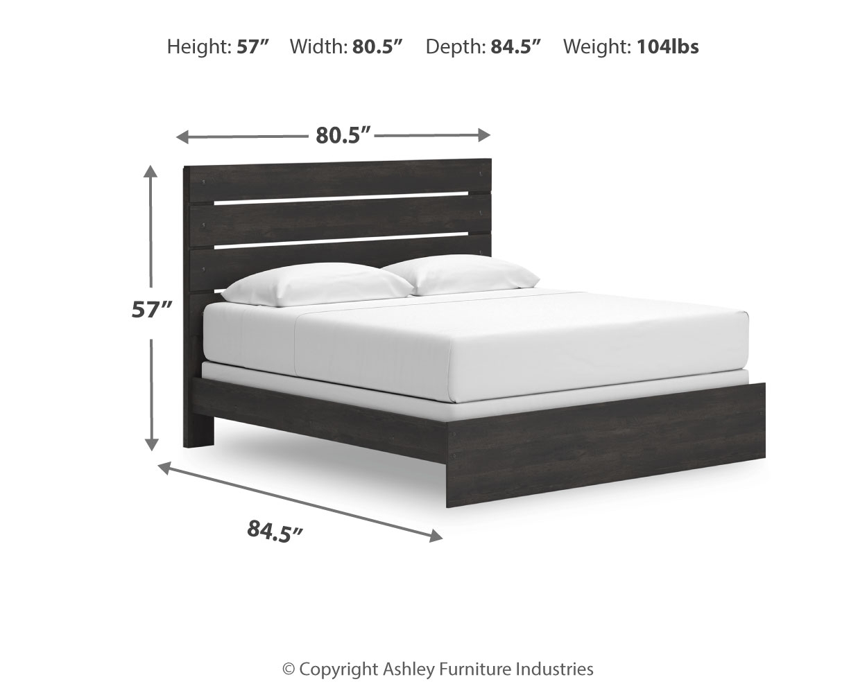 Signature Design by Ashley Delmorta King Panel Bed