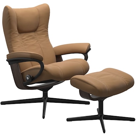 Large Reclining Chair with Cross Base