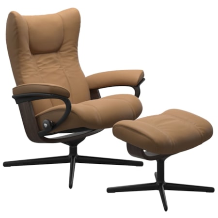 Small Reclining Chair with Cross Base