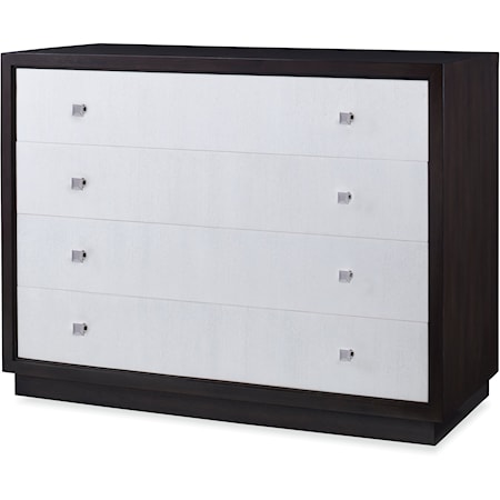 Contemporary Two-Tone 4-Drawer Bedroom Chest