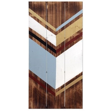 Reclaimed Painted Wood Wall Art