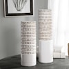 Uttermost Accessories - Vases and Urns Angelou White Vases, Set/2