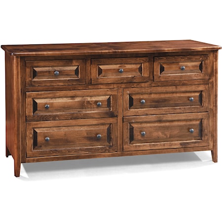 61101 Alder Shaker 10-Drawer Dresser