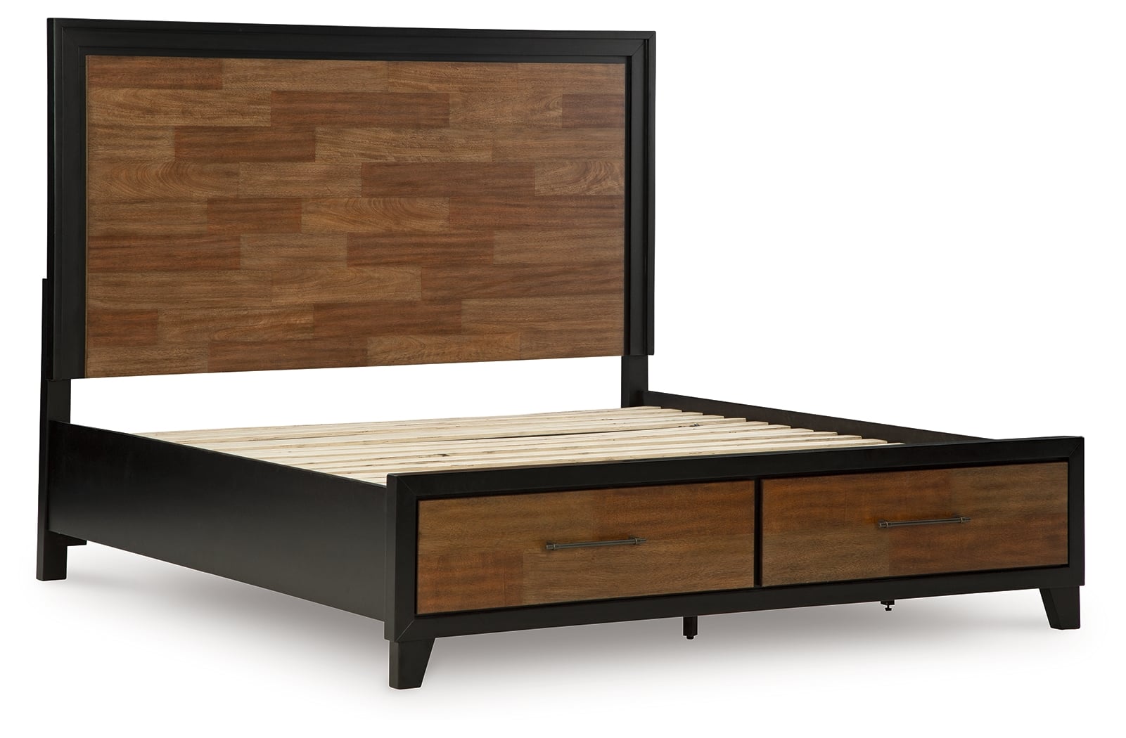 Queen Panel Storage Bed