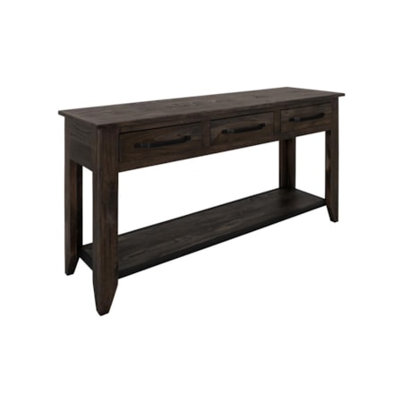 3-Drawer Sofa Table