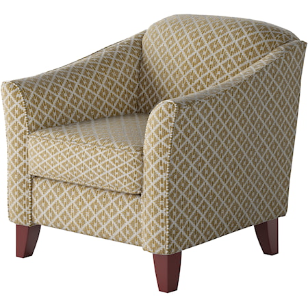 Accent Chair with Sloped Arms