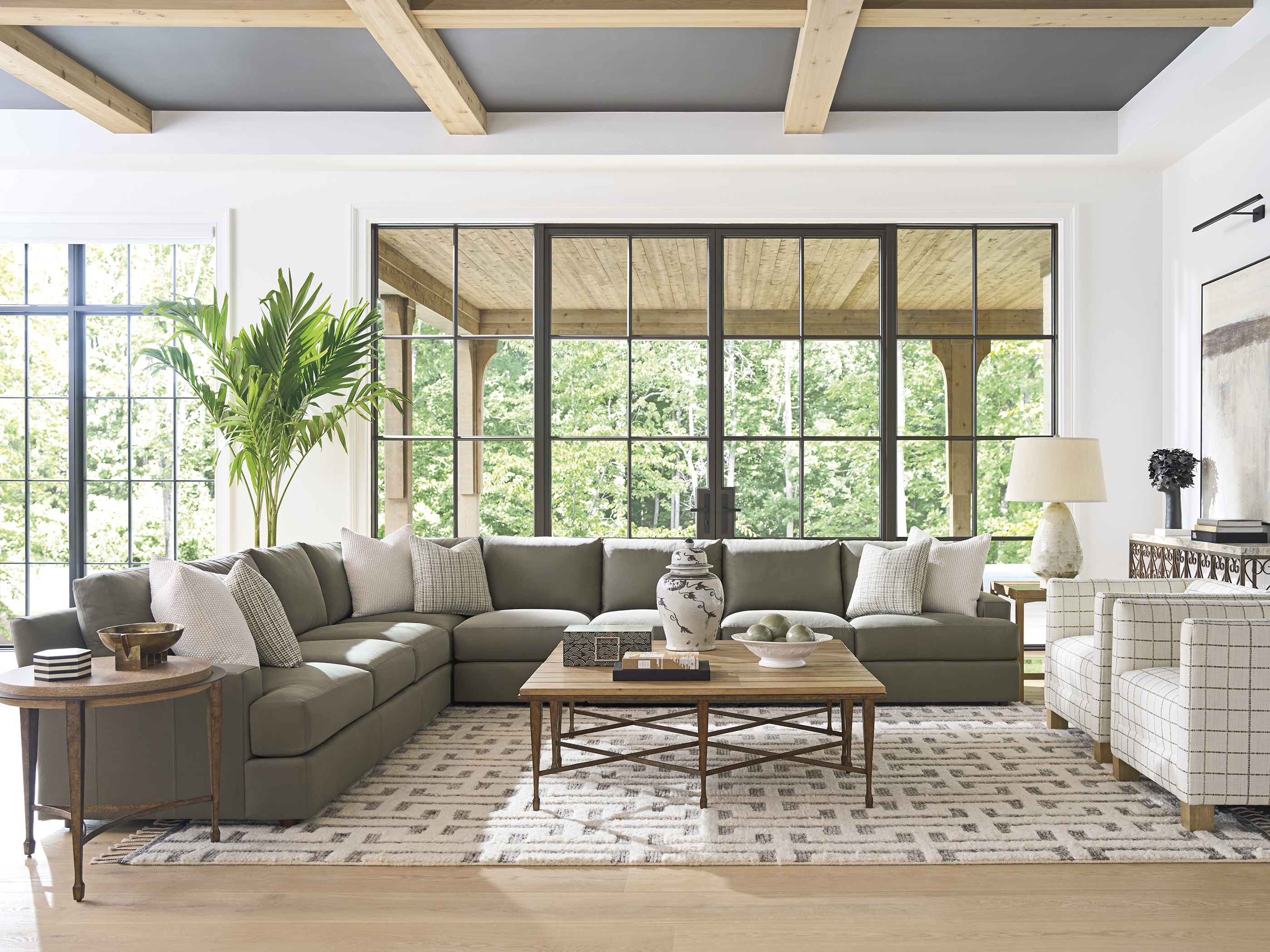 Barclay Butera Montecito Catalonia Rectangular Metal Cocktail Table