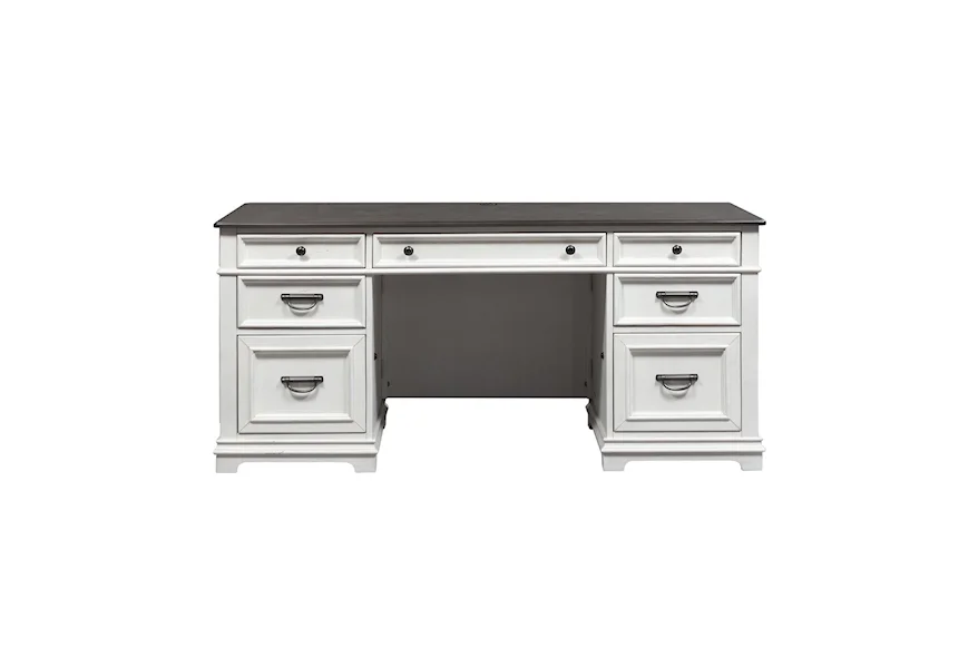Allyson Park Double Pedestal Desk by Liberty Furniture at Schewels Home