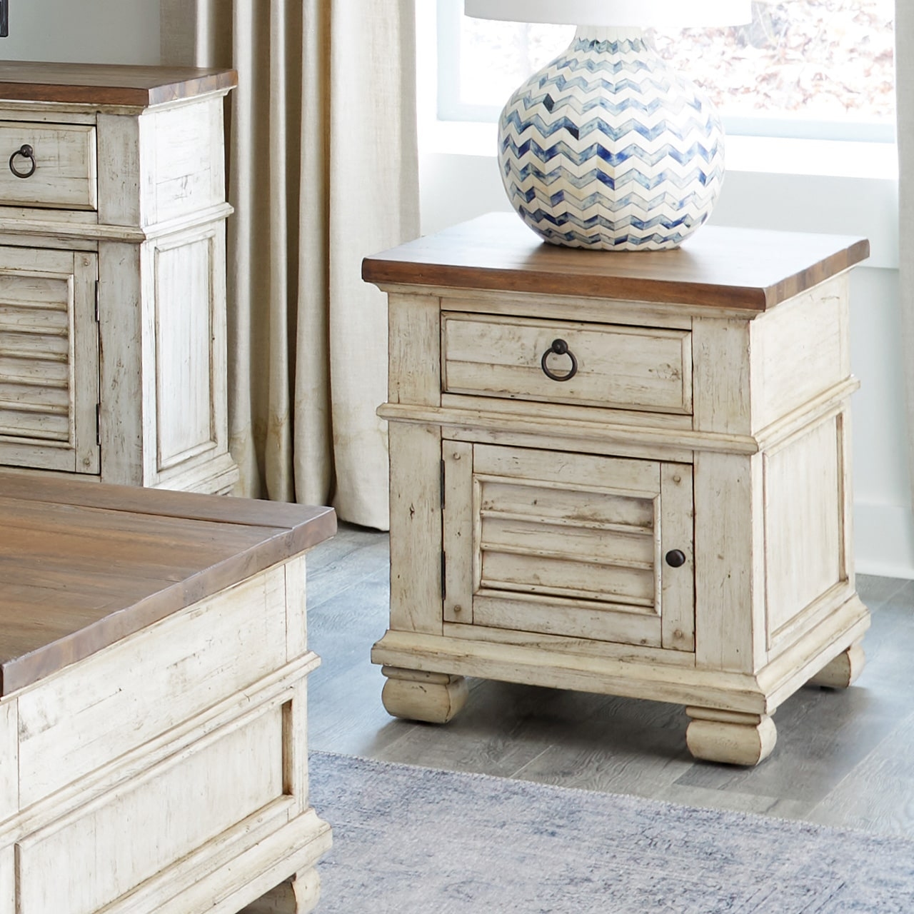 Single Drawer End Table