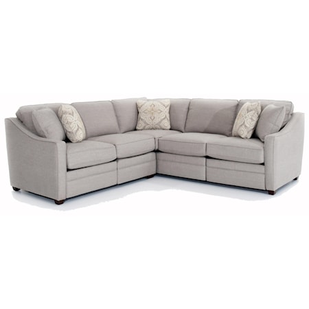 Custom 2 Pc Sectional w/ Recliners