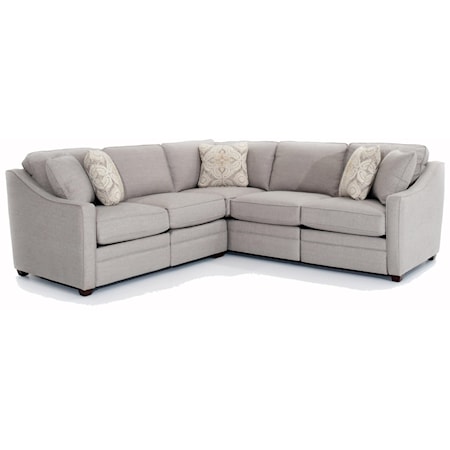 Custom 2 Pc Sectional w/ Recliners