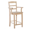 John Thomas SELECT Dining Room 24" Madrid Counter Stool w/ Arms