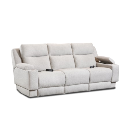 Triple Power Sofa W/Drop Down Table
