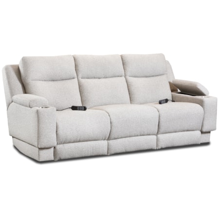 Triple Power Sofa W/Drop Down Table