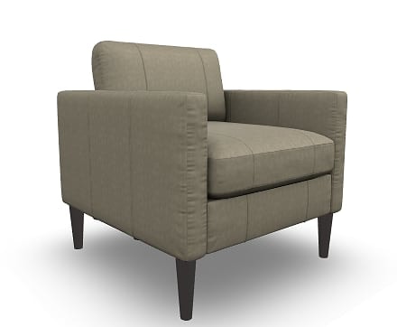 Mid-Century Modern Club Chair with Tapered Legs