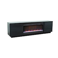 Contemporary Fireplace Mantel with Remote Control